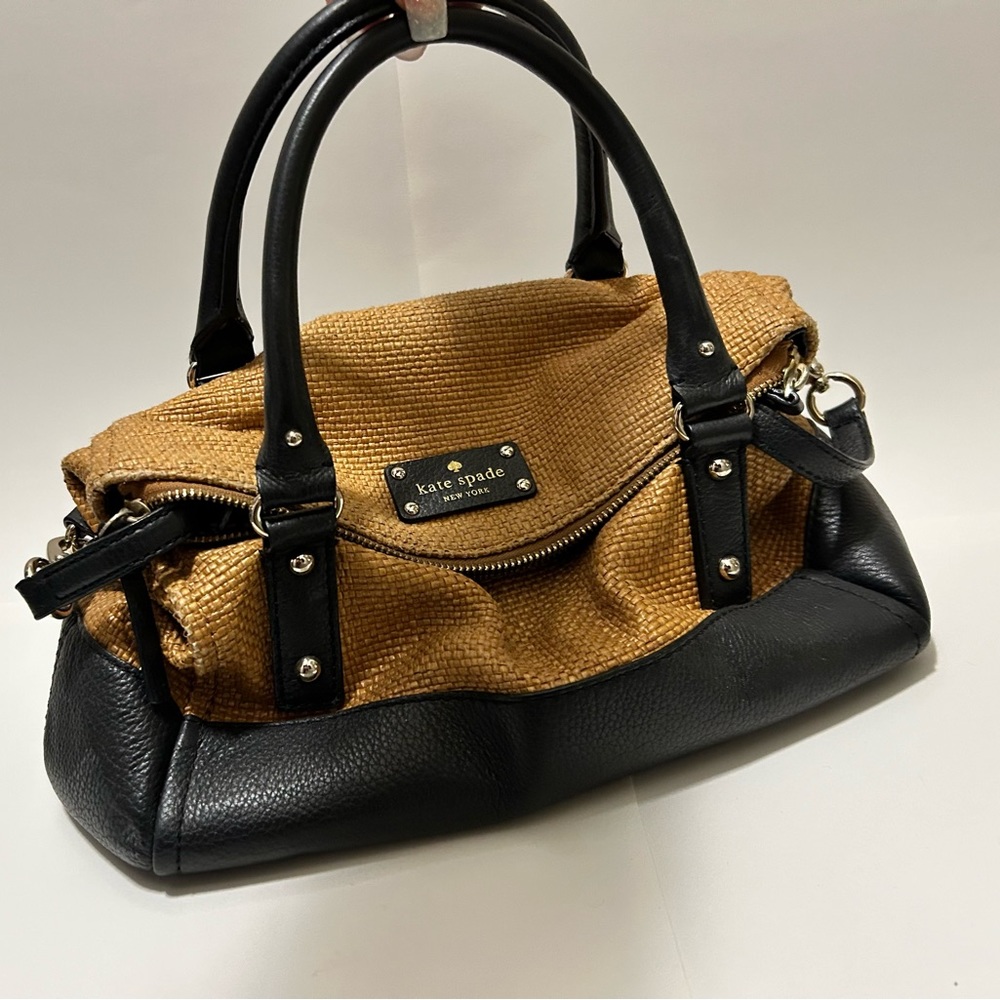 Kate Spade Satchel (Straw/Black)